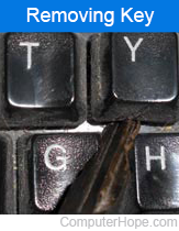 Removing keyboard key
