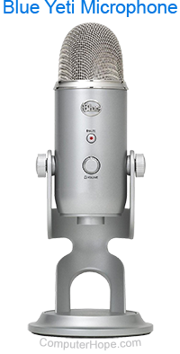 High quality silver microphone