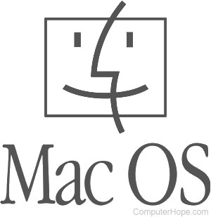 Mac OS original logo.