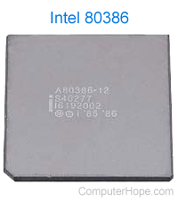 Intel 80386 12 MHz processor