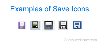 Save icons