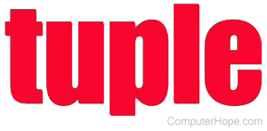 tuple in red lettering.